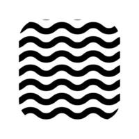 Memphis Line Wavy Vector Element . Memphis Wavy Background .