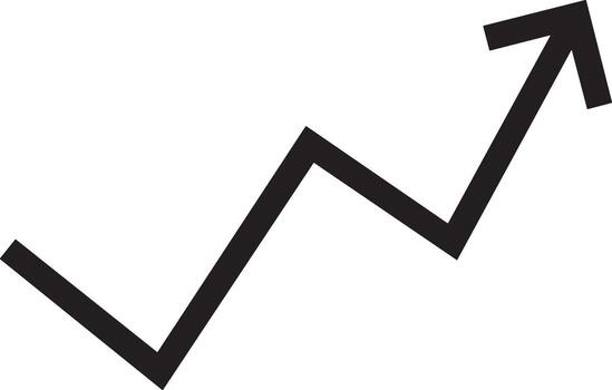 crecimiento negocio icono símbolo vector imagen. ilustración de el Progreso contorno infografía estrategia desarrollo diseño imagen