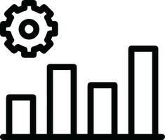 Growth business icon symbol vector image. Illustration of the progress outline infographic strategy  development design image