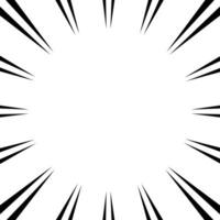 Comic Speed Zoom Line Background Vector . Explosion Background Template .