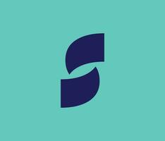 Minimal Letter S logo design vector template