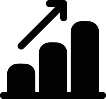 Growth business icon symbol vector image. Illustration of the progress outline infographic strategy  development design image