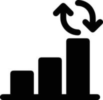 Growth business icon symbol vector image. Illustration of the progress outline infographic strategy  development design image