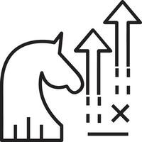 Growth business icon symbol vector image. Illustration of the progress outline infographic strategy  development design image