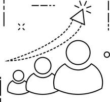Growth business icon symbol vector image. Illustration of the progress outline infographic strategy  development design image