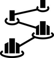 Growth business icon symbol vector image. Illustration of the progress outline infographic strategy  development design image