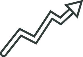 crecimiento negocio icono símbolo vector imagen. ilustración de el Progreso contorno infografía estrategia desarrollo diseño imagen