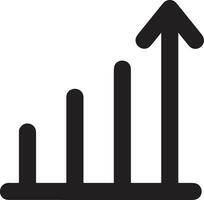Growth business icon symbol vector image. Illustration of the progress outline infographic strategy  development design image