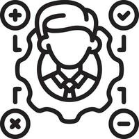 Growth business icon symbol vector image. Illustration of the progress outline infographic strategy  development design image