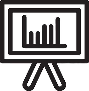 Growth business icon symbol vector image. Illustration of the progress outline infographic strategy  development design image