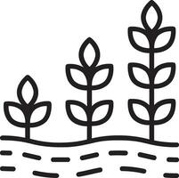 Growth business icon symbol vector image. Illustration of the progress outline infographic strategy  development design image