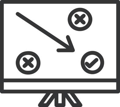 Growth business icon symbol vector image. Illustration of the progress outline infographic strategy  development design image