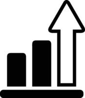 Growth business icon symbol vector image. Illustration of the progress outline infographic strategy  development design image