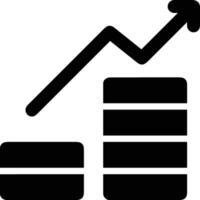 Growth business icon symbol vector image. Illustration of the progress outline infographic strategy  development design image