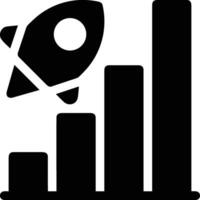 Growth business icon symbol vector image. Illustration of the progress outline infographic strategy  development design image