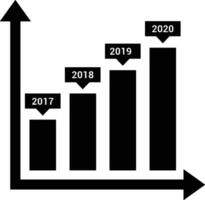 Growth business icon symbol vector image. Illustration of the progress outline infographic strategy  development design image