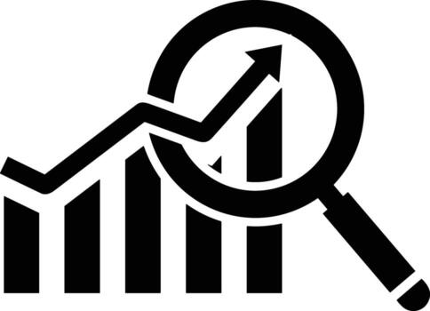 Growth business icon symbol vector image. Illustration of the progress outline infographic strategy  development design image