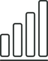 Growth business icon symbol vector image. Illustration of the progress outline infographic strategy  development design image