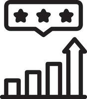 crecimiento negocio icono símbolo vector imagen. ilustración de el Progreso contorno infografía estrategia desarrollo diseño imagen