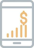 Growth business icon symbol vector image. Illustration of the progress outline infographic strategy  development design image