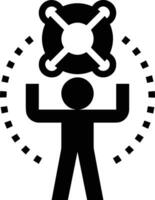 Growth business icon symbol vector image. Illustration of the progress outline infographic strategy  development design image