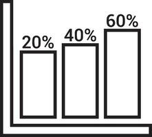 Growth business icon symbol vector image. Illustration of the progress outline infographic strategy  development design image