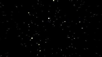 4K Video footage Motion of stars animation looping seamless space backdrop travel on black background.