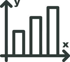 Growth business icon symbol vector image. Illustration of the progress outline infographic strategy  development design image