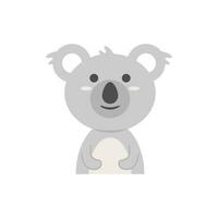 Koala Animal Cute Illustration Vector . Character Cute Animal . Baby Animal Illustration .