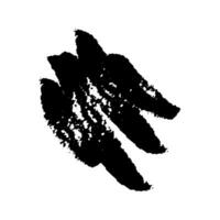 Black Paint Brush Grunge . Ink Brush Texture Shape . Splash Brush . vector