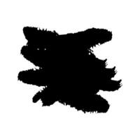 Black Paint Brush Grunge . Ink Brush Texture Shape . Splash Brush . vector