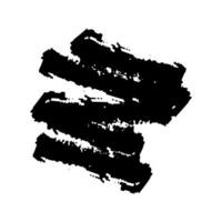 Black Paint Brush Grunge . Ink Brush Texture Shape . Splash Brush . vector