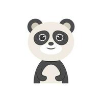 Panda Animal Cute Illustration Vector . Character Cute Animal . Baby Animal Illustration .