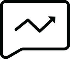 Growth business icon symbol vector image. Illustration of the progress outline infographic strategy  development design image