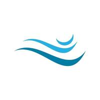 Wave Logo Element Vector . Ocean Wave Logo .