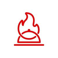 Spicy Line Logo Element Vector