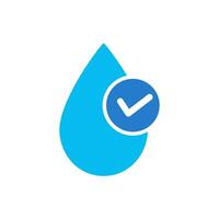 Water Logo Element Vector , Water Symbol , Clean Element Logo