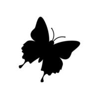 mariposa silueta vector gratis , negro mariposa vector elemento