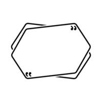Text Box Line Vector , Outline Text Box Template , Comment Vector , Quote Line Shape