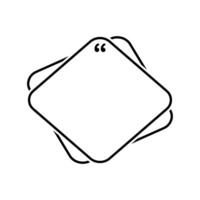 Text Box Line Vector , Outline Text Box Template , Comment Vector , Quote Line Shape