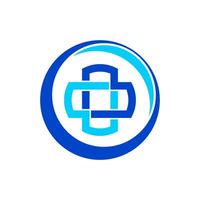 médico salud circulo logo elemento vector