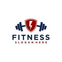 Fitness Logo Element Vector . Gym Logo Vector . Body Workuot Template Logo