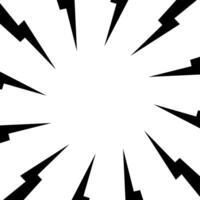 Comic Speed Zoom Line Background Vector . Explosion Background Template .