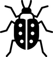 solid icon for bugs vector