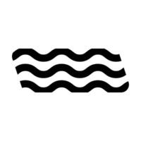 Memphis Line Wavy Vector Element . Memphis Wavy Background .