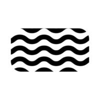 Memphis Line Wavy Vector Element . Memphis Wavy Background .