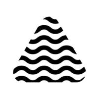 Memphis Line Wavy Vector Element . Memphis Wavy Background .