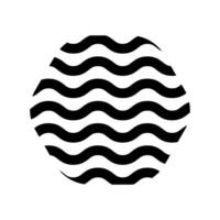 Memphis Line Wavy Vector Element . Memphis Wavy Background .