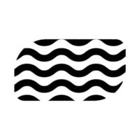 Memphis Line Wavy Vector Element . Memphis Wavy Background .