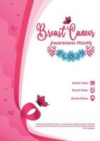 Gradient Vector Breast Cancer Awareness Month Poster Template